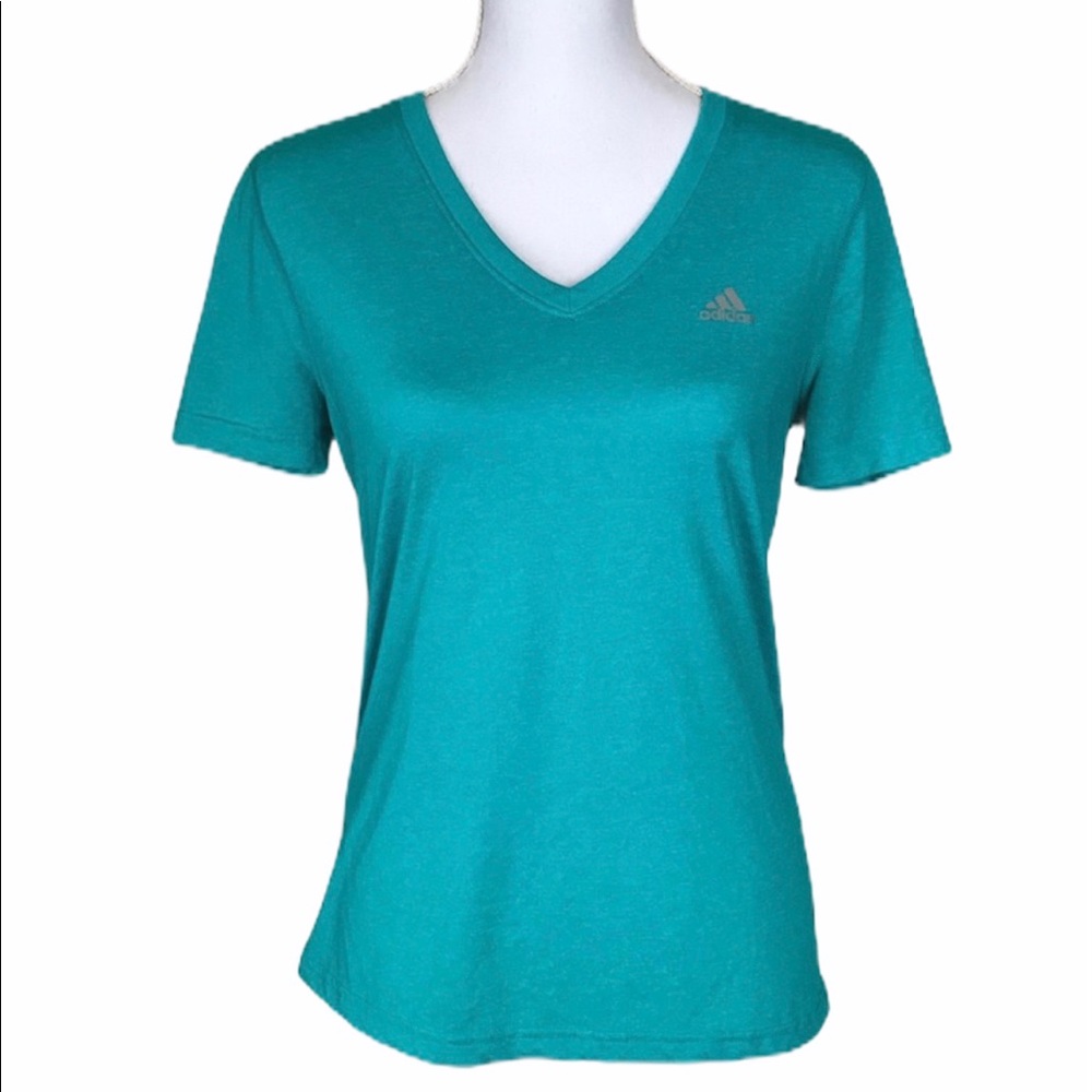 Adidas Ultimate Tee Blue Size Medium Climalite Performance Athletic Top